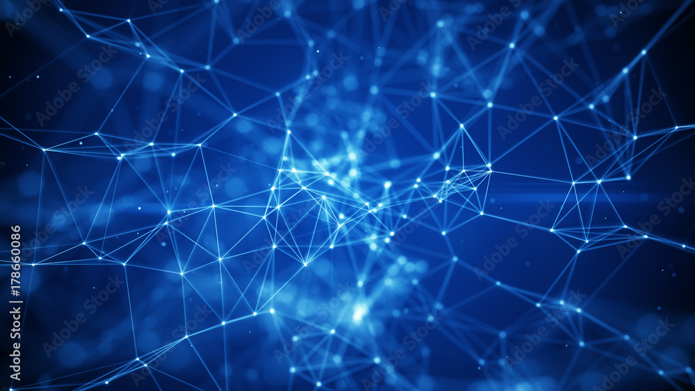 Blue network shape with DOF Blue network shape with DOF