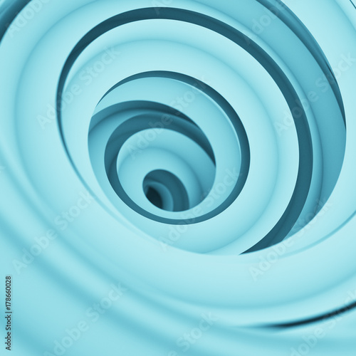 Twisted shape abstract 3D r...
