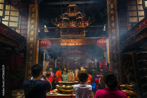 smoke of Incense, The smoke of joss stick in chinese temple