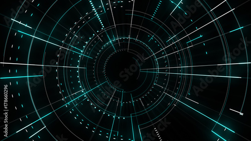 Radial lines techno pattern...