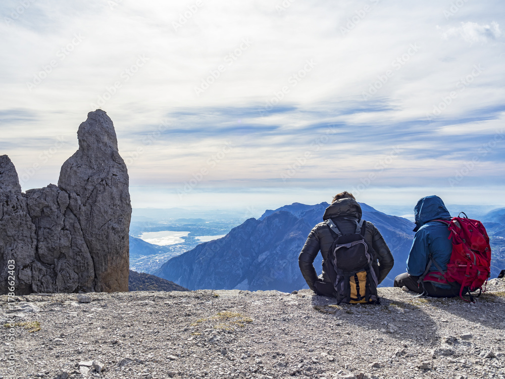 Fototapeta premium Trekking nelle alpi