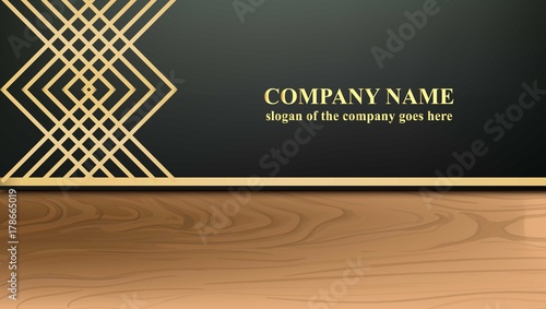 Business card with luxurious ornament Vector. Abstract design illustration. Place for texts