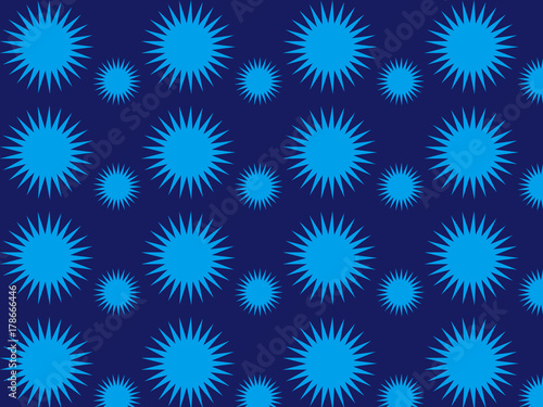 とげとげちくちくパターン青