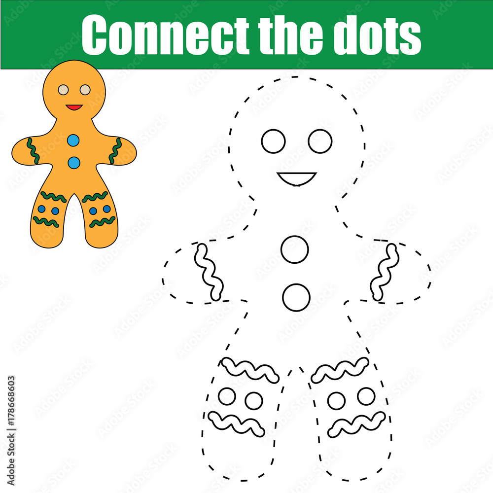 Connect the dots children educational game. Printable worksheet ...