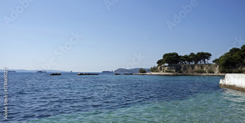beach promenade in split in croatia