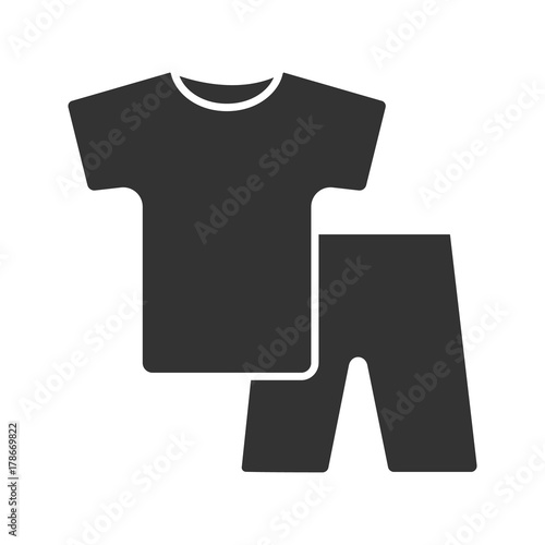 Nightwear glyph icon