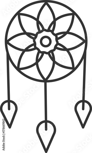 Dreamcatcher linear icon