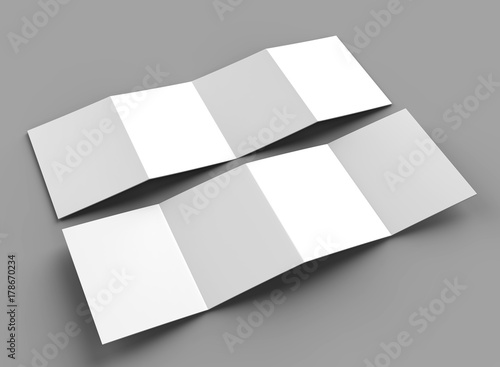 Konstfotografi Accordion fold brochure, eight pages four panel leaflet, concertina fold