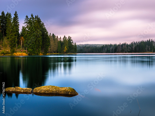 Bergsee bei Sonnenuntergang - Oderteich Harz