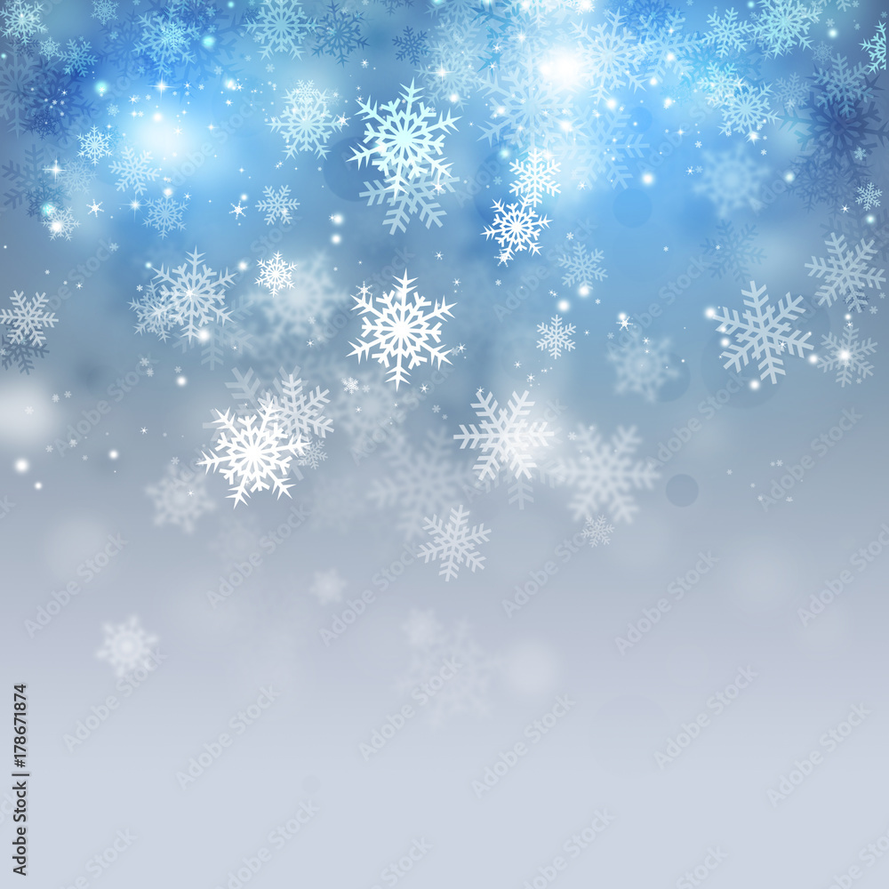 Christmas Holiday Blue Background