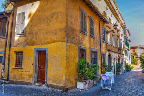 Picturesque streets in Trastevere