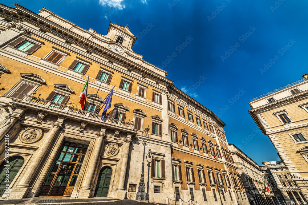 Fototapeta premium Montecitorio square in Rome