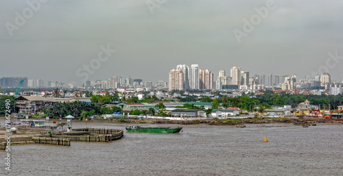 Canvas Print Cityscape and river view of Ho Chi Minh City (Saigon)
