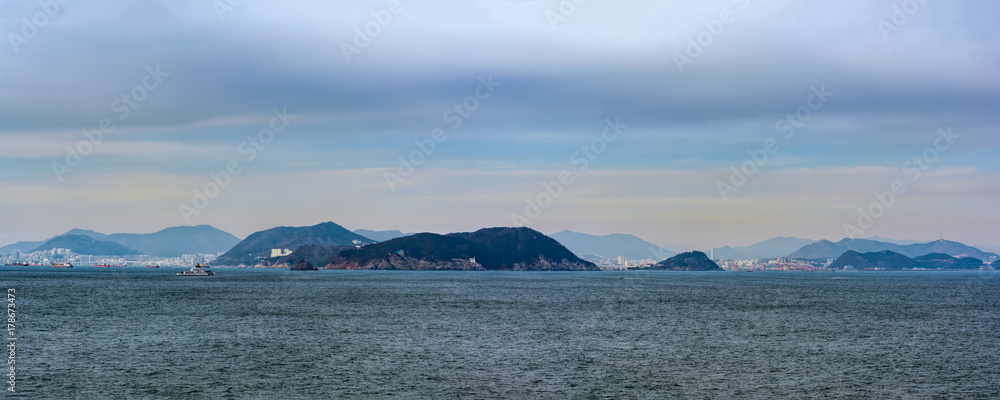 Busan South Korea panoramic view