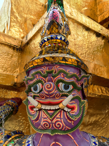 Demon in Thai golden temple