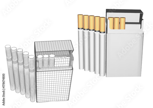 cigarettes in a pack