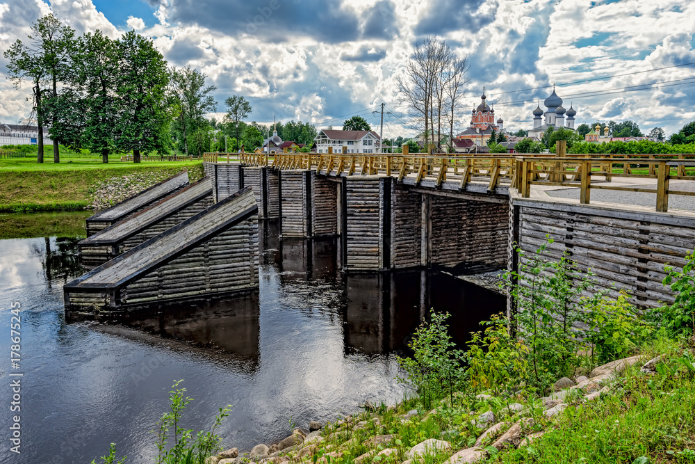 Fototapeta premium Tikhvin water system