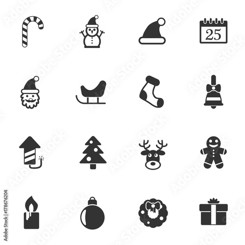 christmass icon set