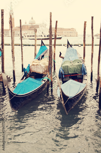 Gondolas. Venice. Italy © elkor