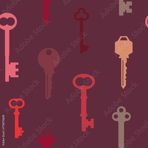 Seamless pattern with keys  for your design