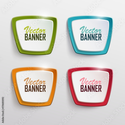 Vector banners set. 