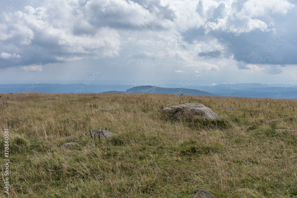The landscape of mountain in Harz, Germany The landscape of mountain in Harz, Germany