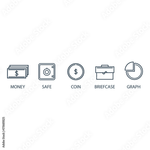 Finance icon set