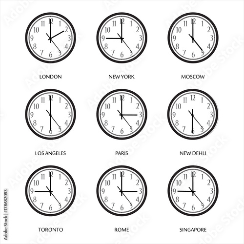 Time zone vector