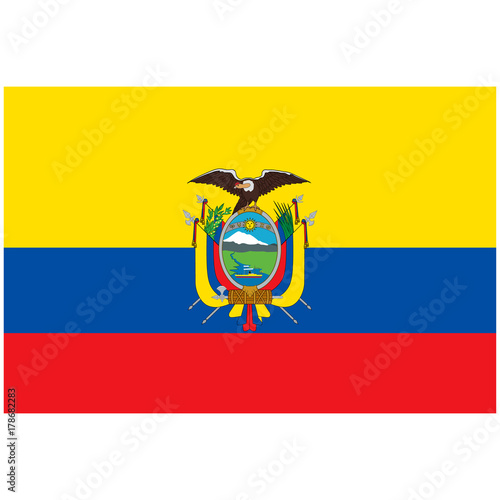 Ecuador flag vector