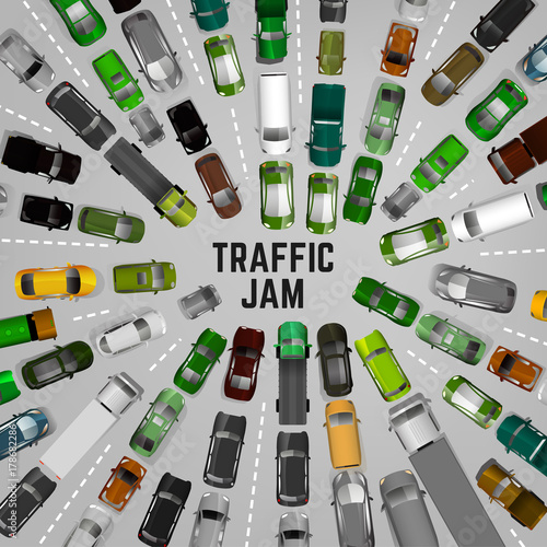 City traffic background