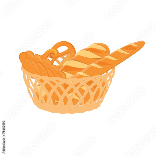 Basket with bread