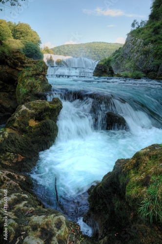 Waterfall Una river