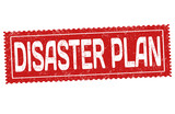 Disaster plan sign or stamp