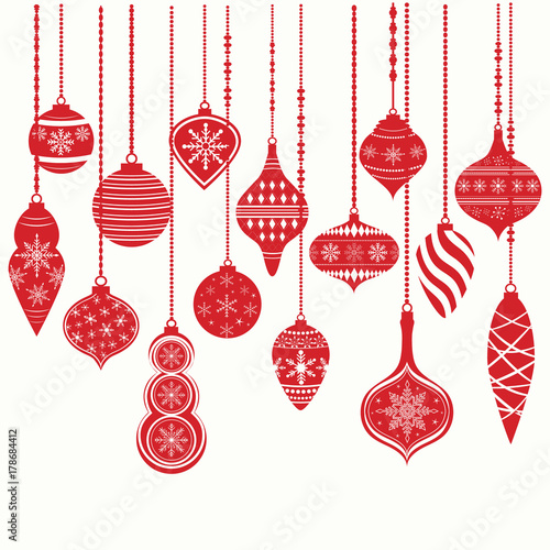Christmas Ornaments,Christmas Balls Decorations, Christmas Hanging Decoration set.