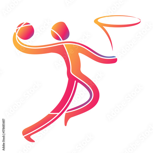 Athlete sport game competition icon