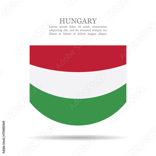 Hungary national flag vector icon