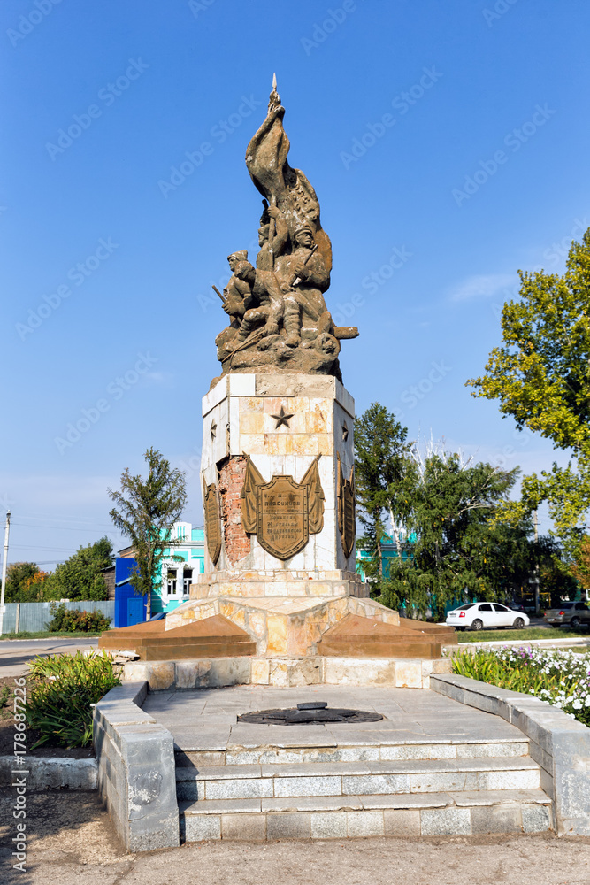 Monument to the heroes of Chapayev