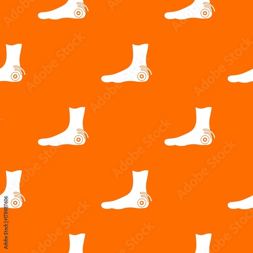 Foot heel pattern seamless