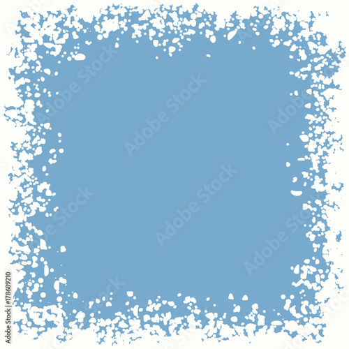 vector winter snow border background