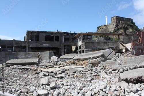 長崎県長崎市 軍艦島 端島 世界遺産 廃墟 Nagasaki city Hashima Island Gunkanjima Battleship Island World heritage ruins