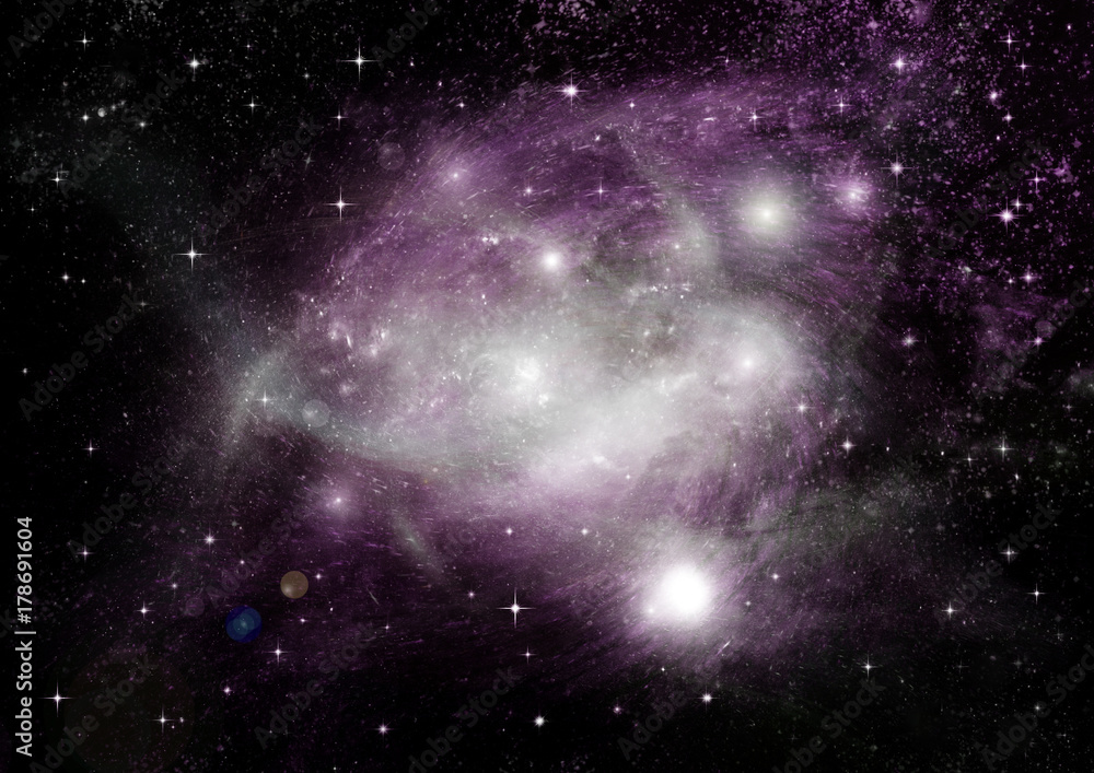 Obraz premium galaxy in a free space