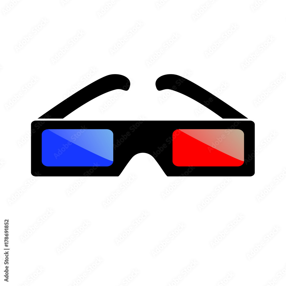 3D glasses vector illustration. 3D glasses vector illustration.