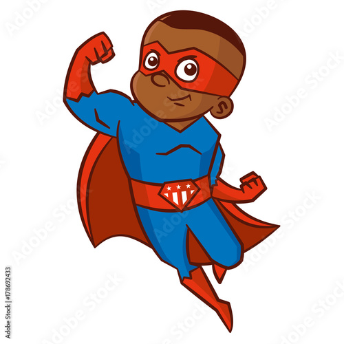 Superhero boy Cartoon character