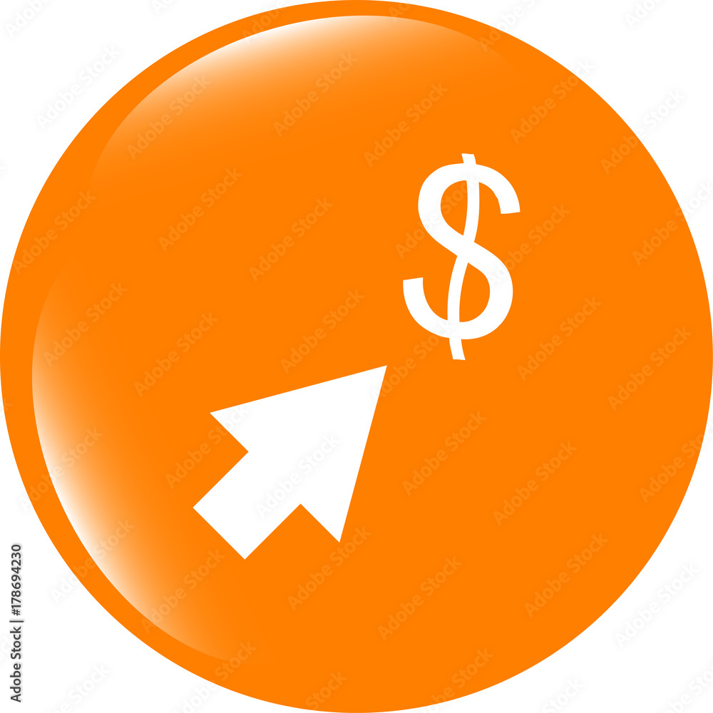 us dollar circle glossy web icon isolated on white background us dollar circle glossy web icon isolated on white background