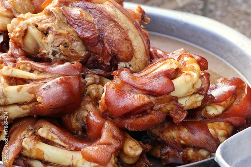 Stewed pork at street food