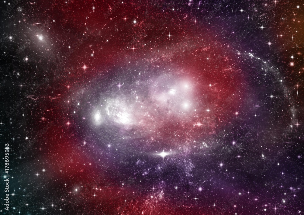 Obraz premium galaxy in a free space