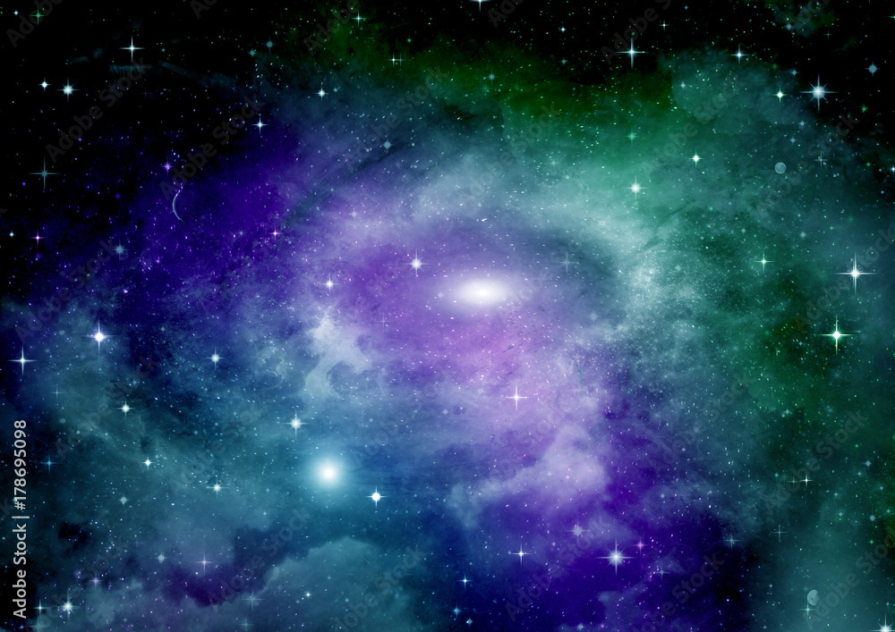 Obraz premium galaktyka w wolnej przestrzeni