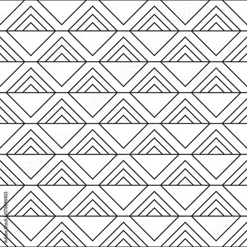 Modern stylish tiling ornament with squares. Seamless vector pattern