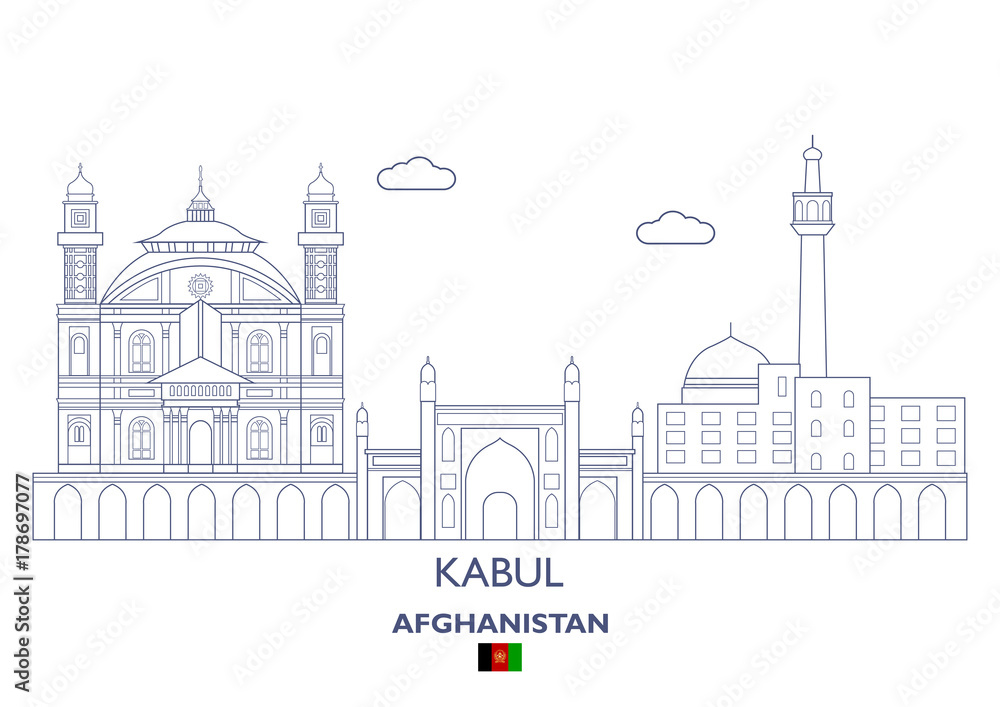 Kabul City Skyline, Afghanistan