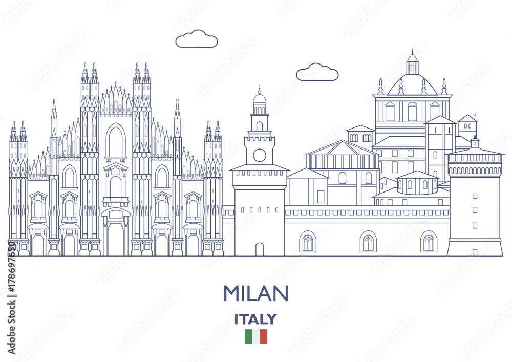 Milan City Skyline, Italy